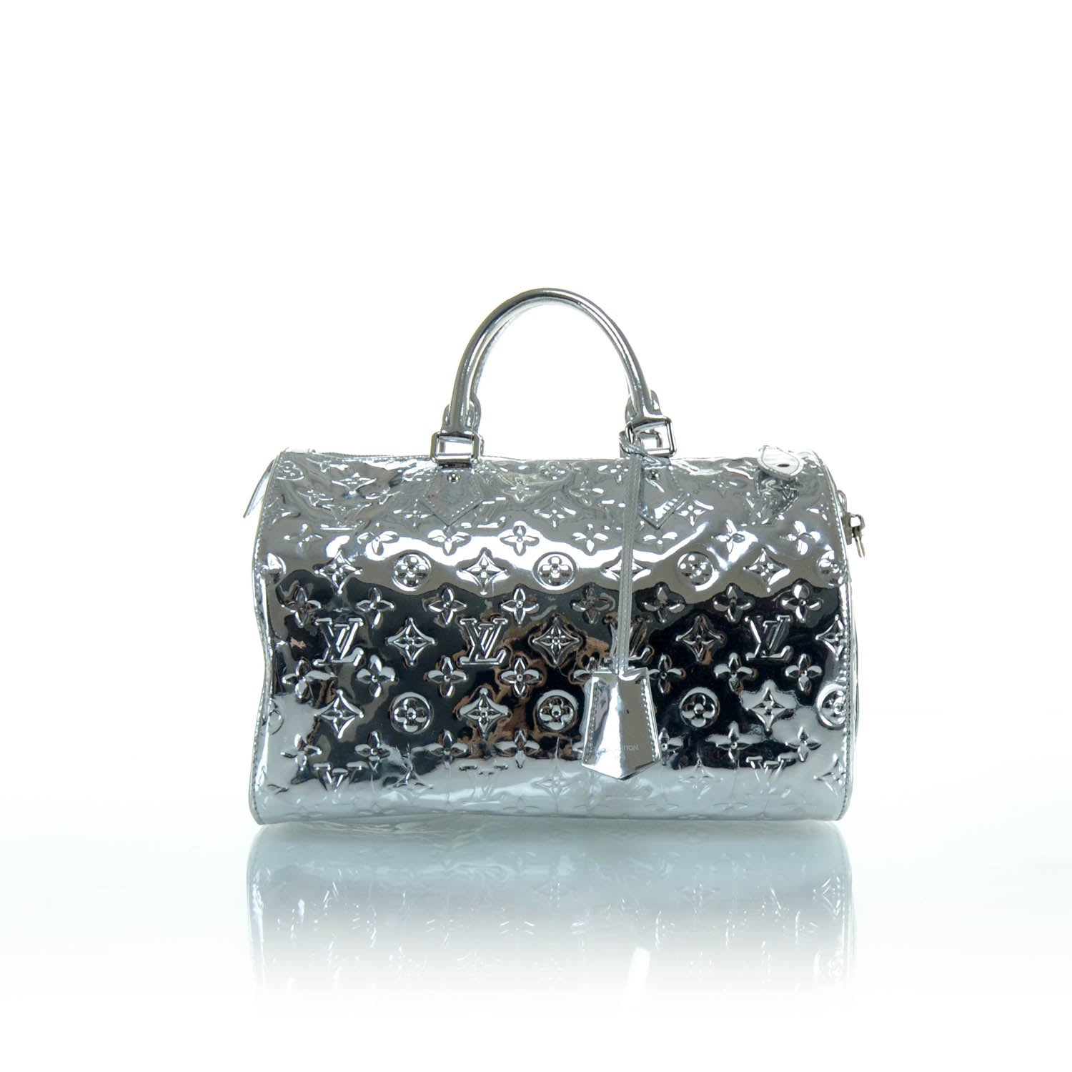Louis Vuitton Monogram Miroir Speedy 30 Silver 1 of 11