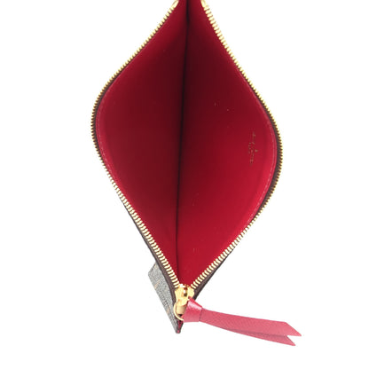 Louis Vuitton Monogram Felicie Chain Wallet Zippered Insert Fuchsia 5 of 6