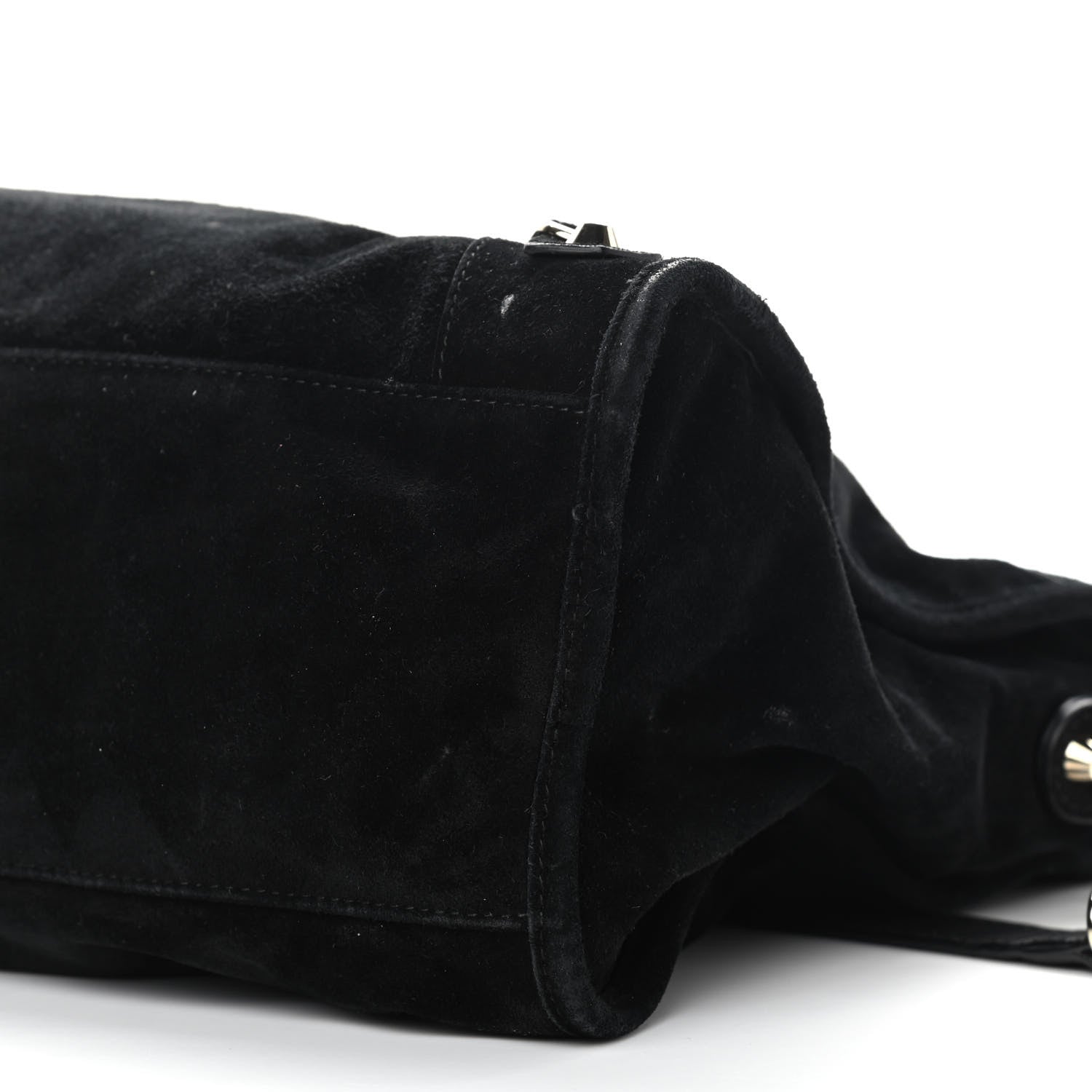 Balenciaga Baby Daim Suede Classic Silver Hardware City Black 8 of 16