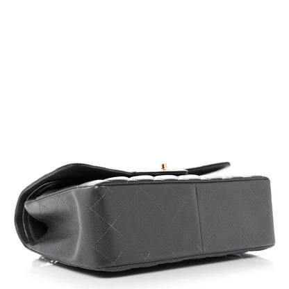 Chanel Caviar Quilted Jumbo Double Flap Dark Grey 4 of 10