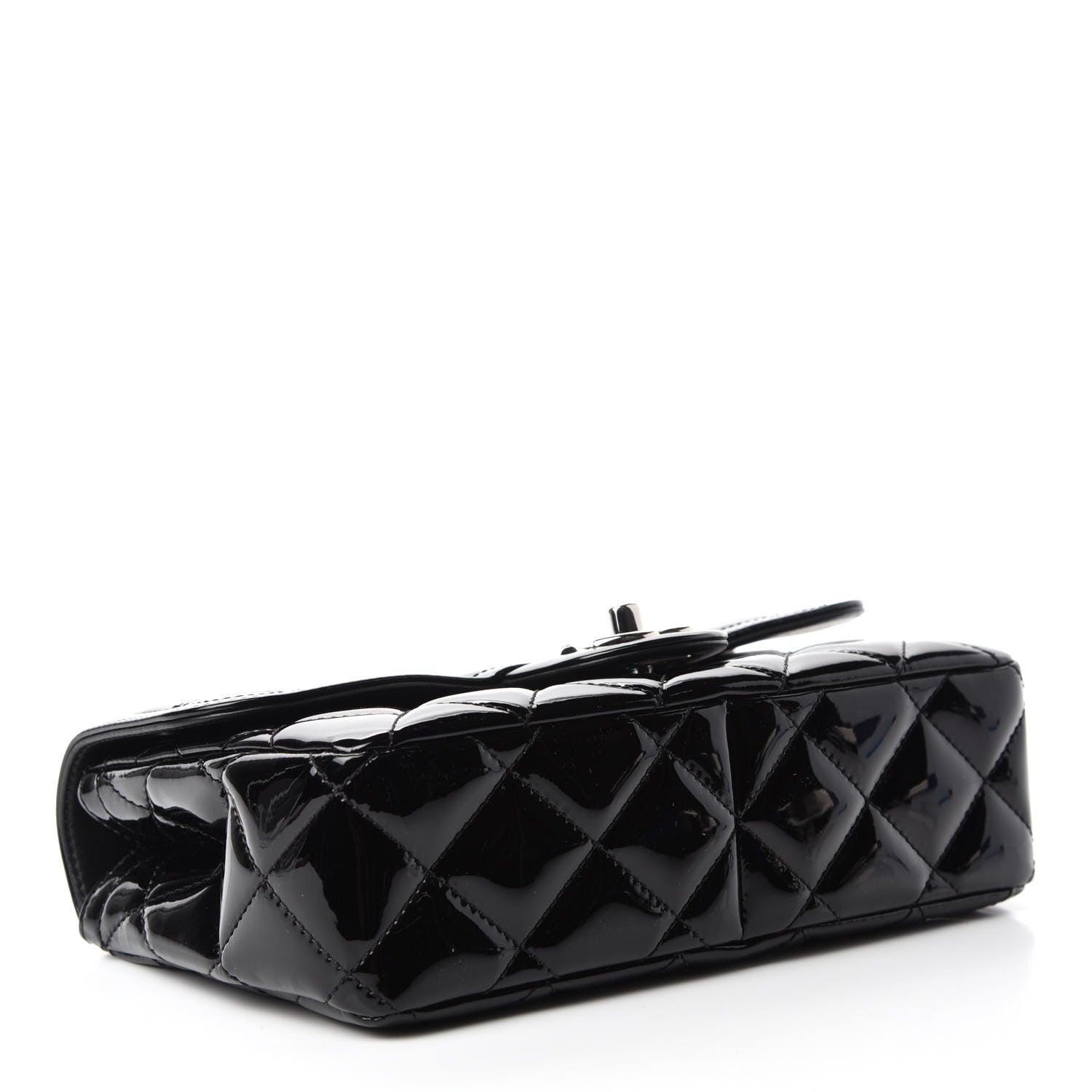 Chanel Patent Quilted Small Coco Shine Flap Black 4 of 10