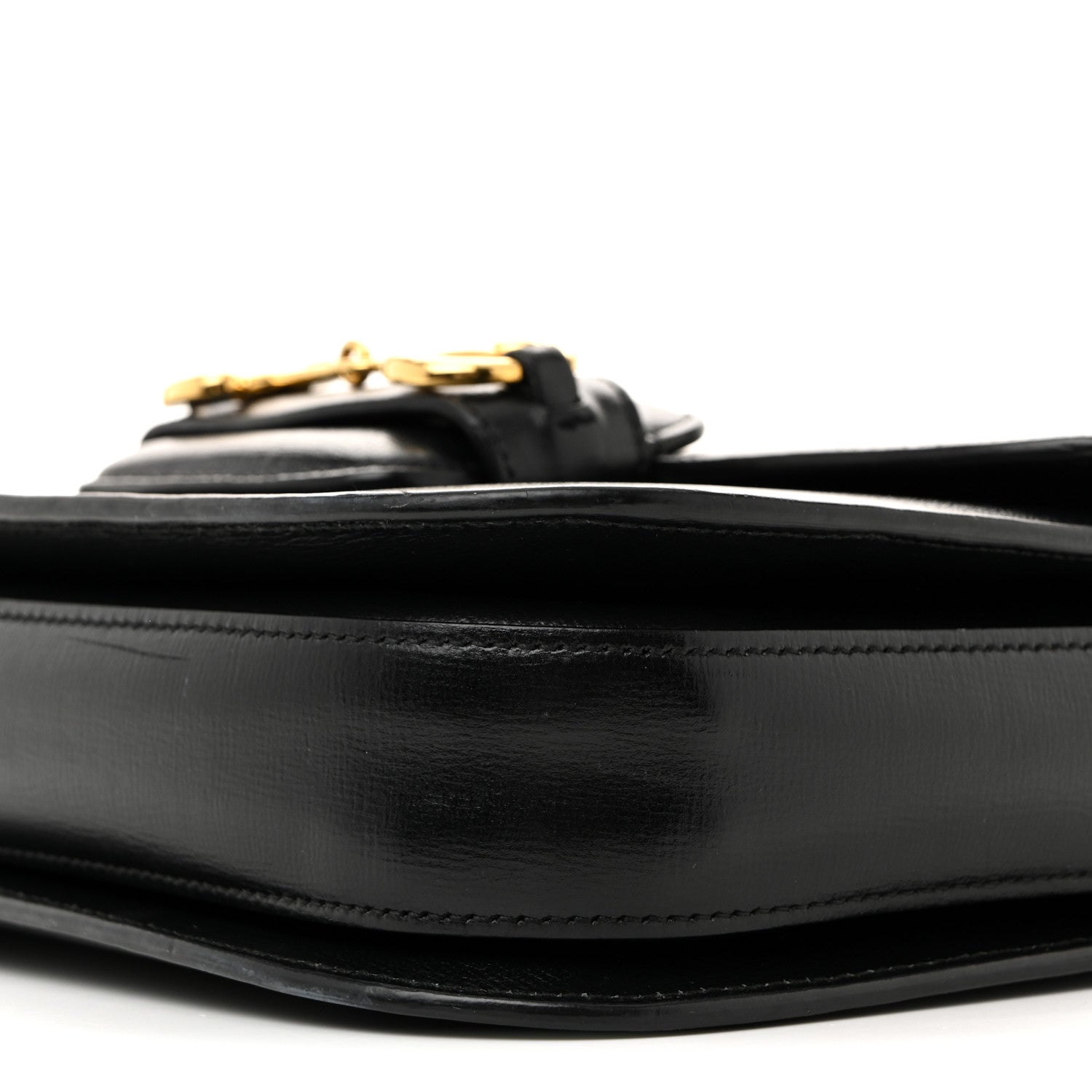 Gucci Azalea Calfskin Horsebit 1955 Shoulder Bag Black 10 of 16