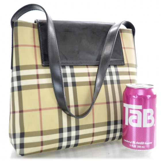 Burberry Prorsum House Check Shoulder Bag Black 3 of 10