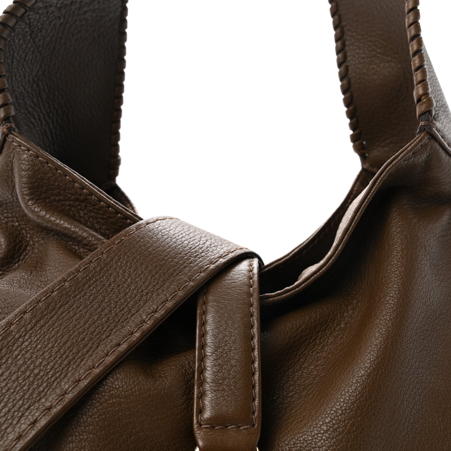 Gucci Pebbled Calfskin Medium New Jackie Shoulder Bag Brown 8 of 10