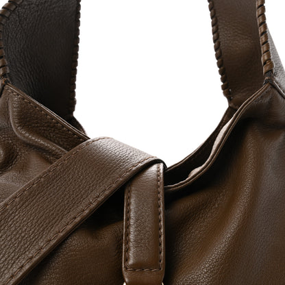 Gucci Pebbled Calfskin Medium New Jackie Shoulder Bag Brown 8 of 10