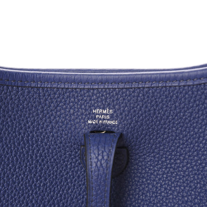 Hermes Taurillon Maurice Zigzag Evelyne TPM Bleu Saphir Bleu Zellige Indigo Black 8 of 11