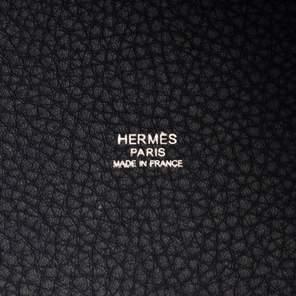 Hermes Taurillon Clemence Picotin Lock 18 PM Bleu De Prusse 6 of 11