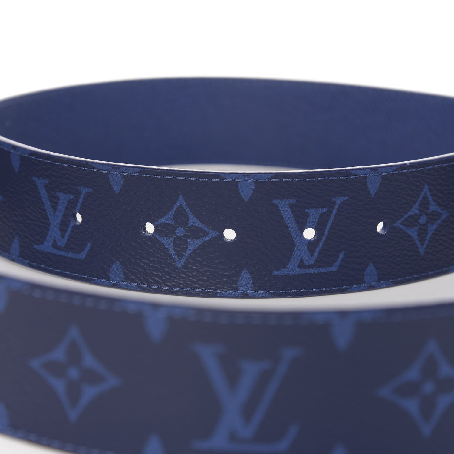 Louis Vuitton Monogram 40mm Reversible LV Initiales Belt 95 38 Cobalt Blue 4 of 6