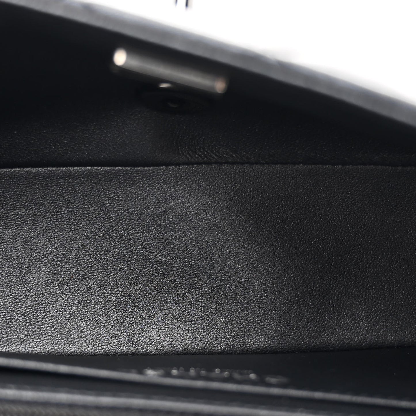 Lambskin Quilted Mini Rectangular Flap So Black