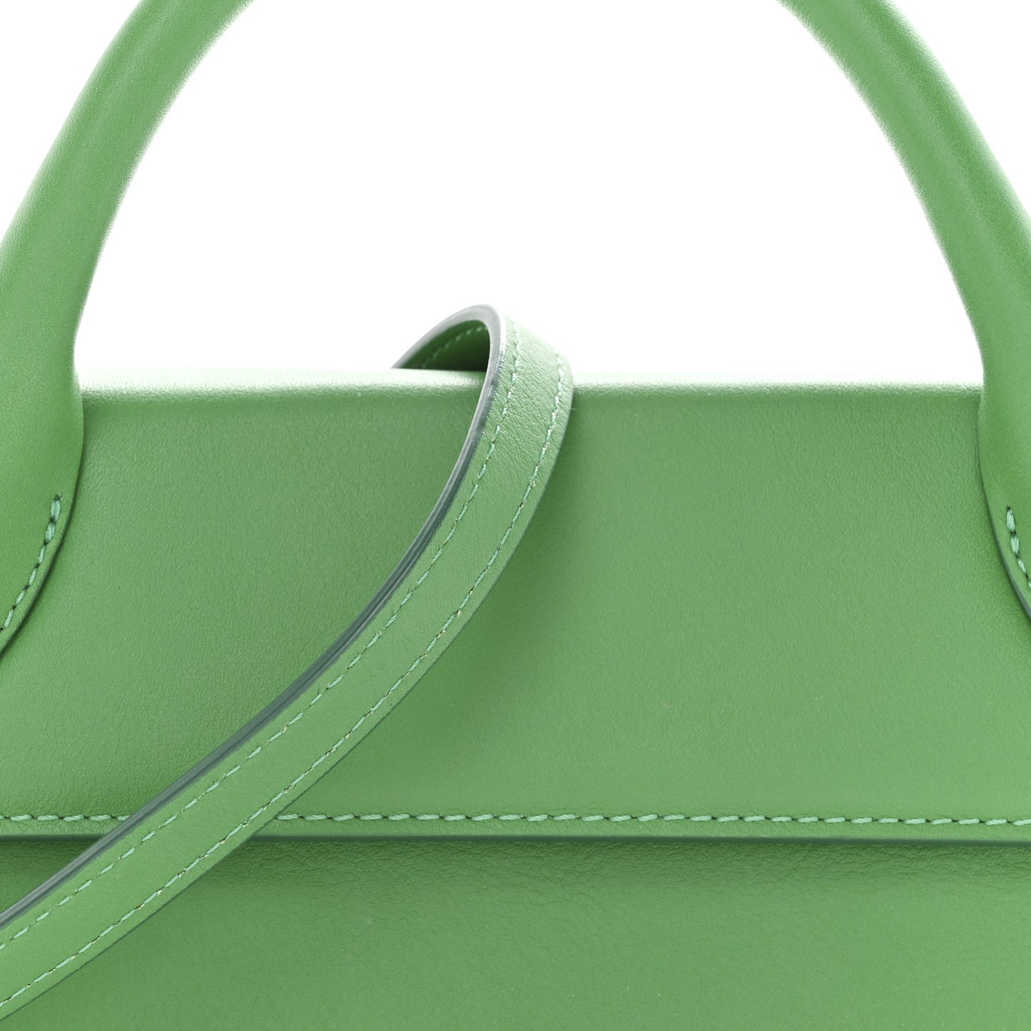 Smooth Calfskin Le Chiquito Long Green