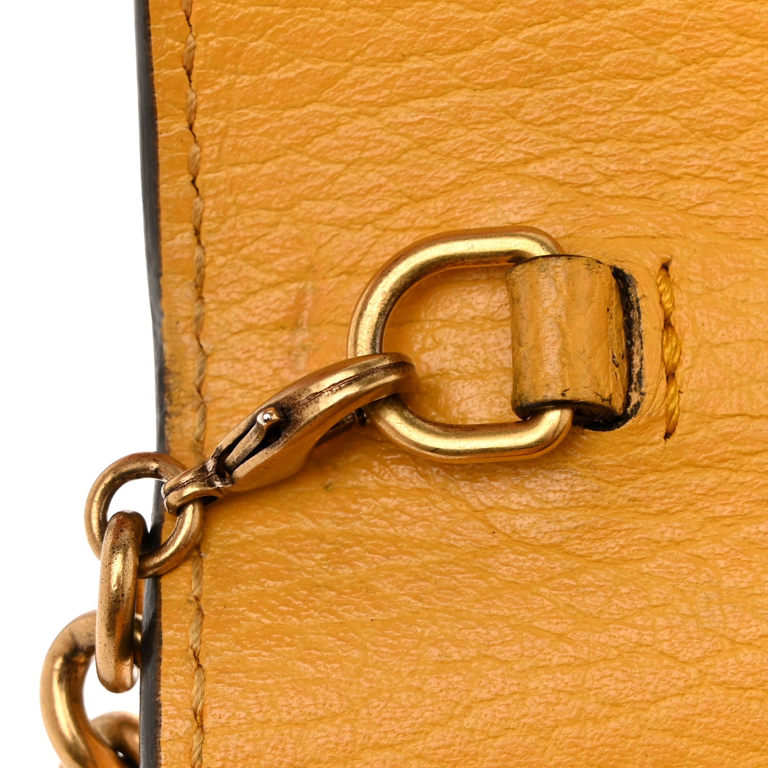 Gucci Calfskin Garden Dionysus Chain Wallet Yellow 10 of 12