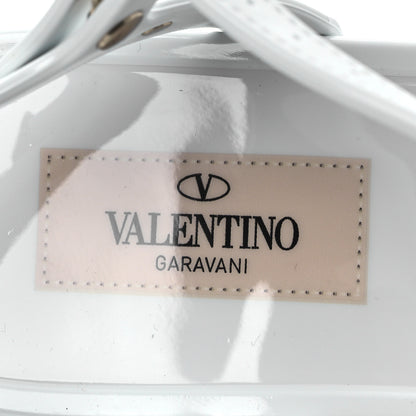 Valentino Garavani PVC Jelly Rockstud Caged Sandals 38 Optic White 9 of 12