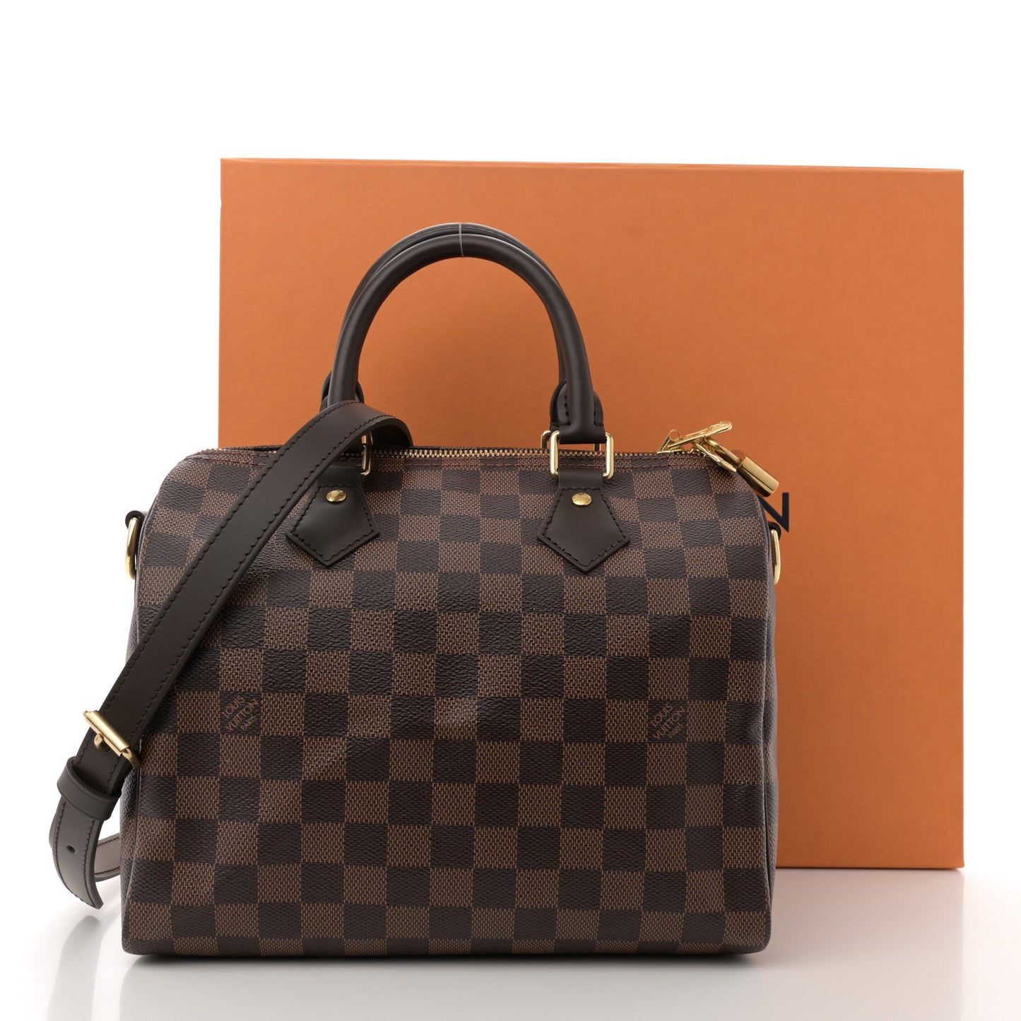 Damier Ebene Speedy Bandouliere 25