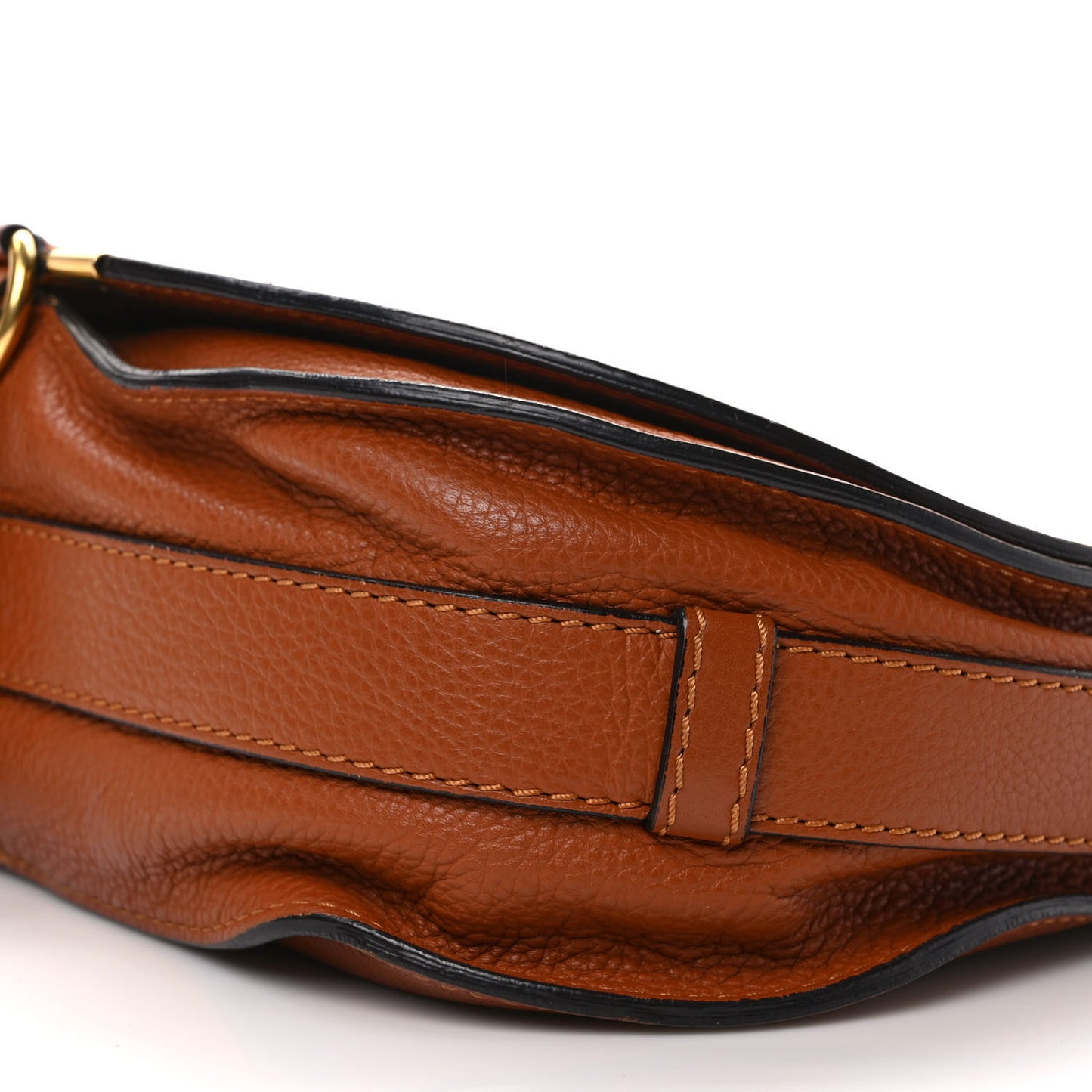 Calfskin Medium Marcie Round Crossbody Bag Tan