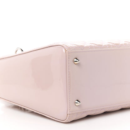 Christian Dior Patent Cannage Medium Lady Dior Light Pink 9 of 11