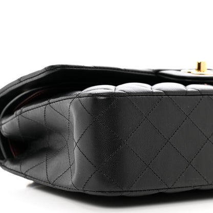Chanel Lambskin Quilted Medium Double Flap Black 9 of 11