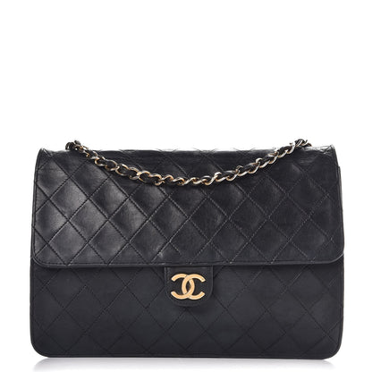 Chanel Lambskin Quilted Medium Single Flap Black 1 of 10