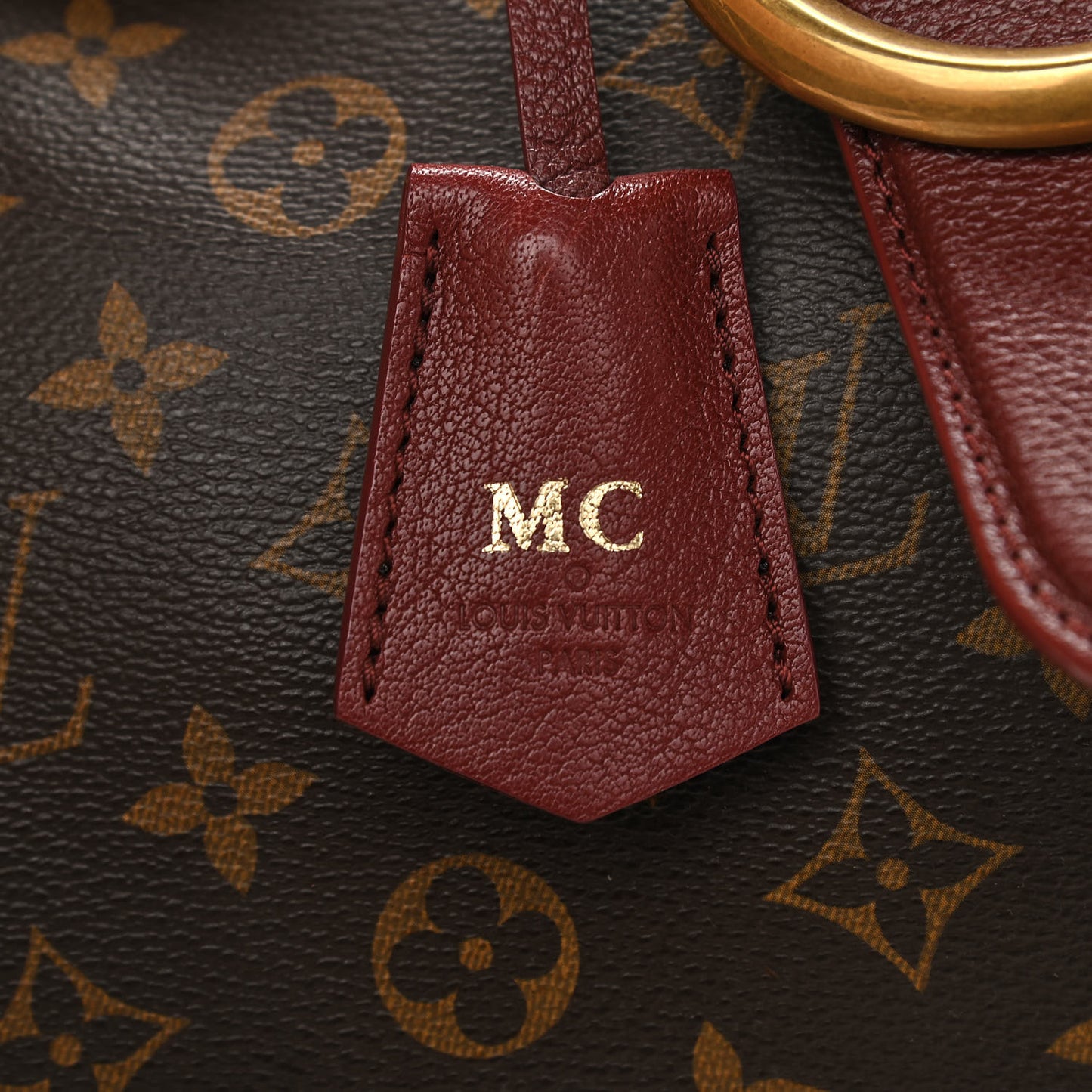 Monogram Golden Arrow Speedy Burgundy