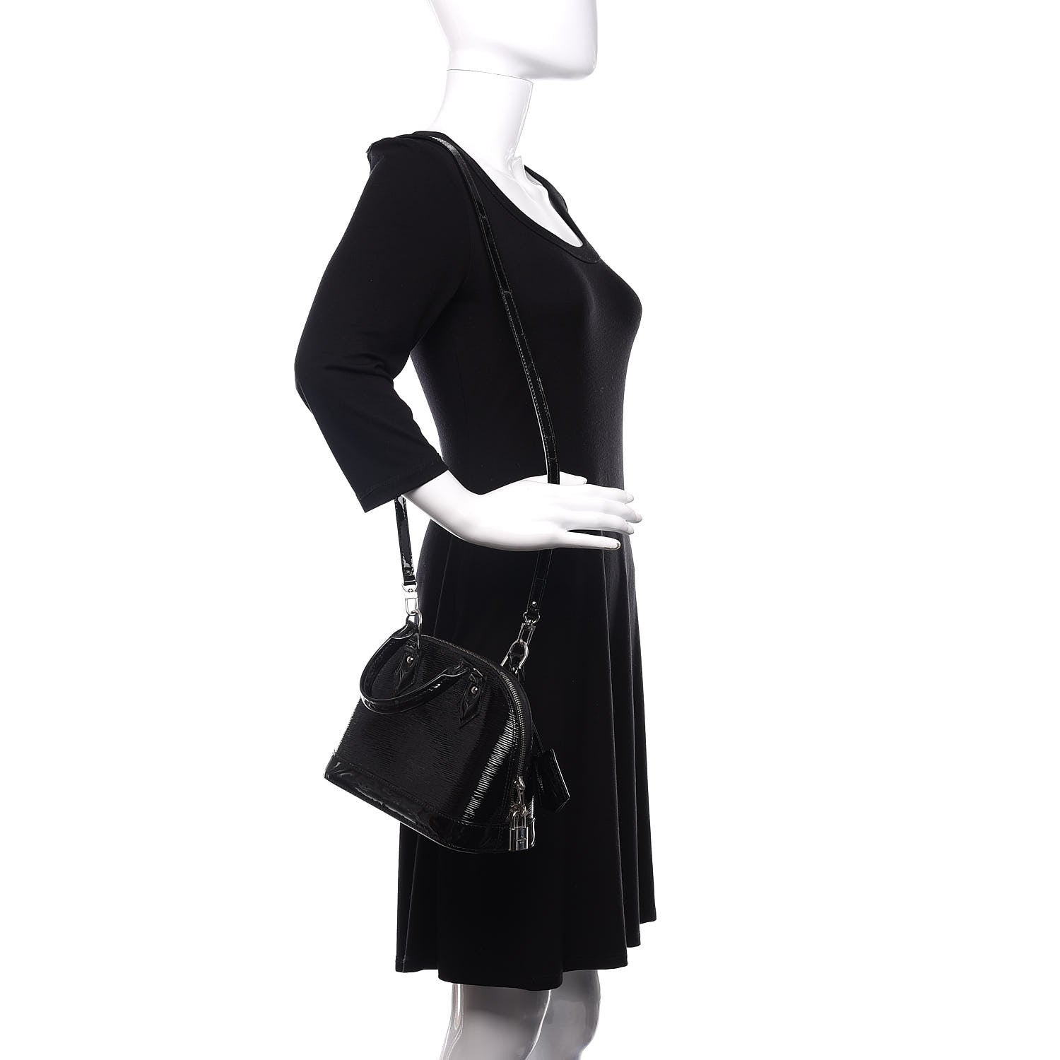 Louis Vuitton Epi Electric Alma BB Black 2 of 10