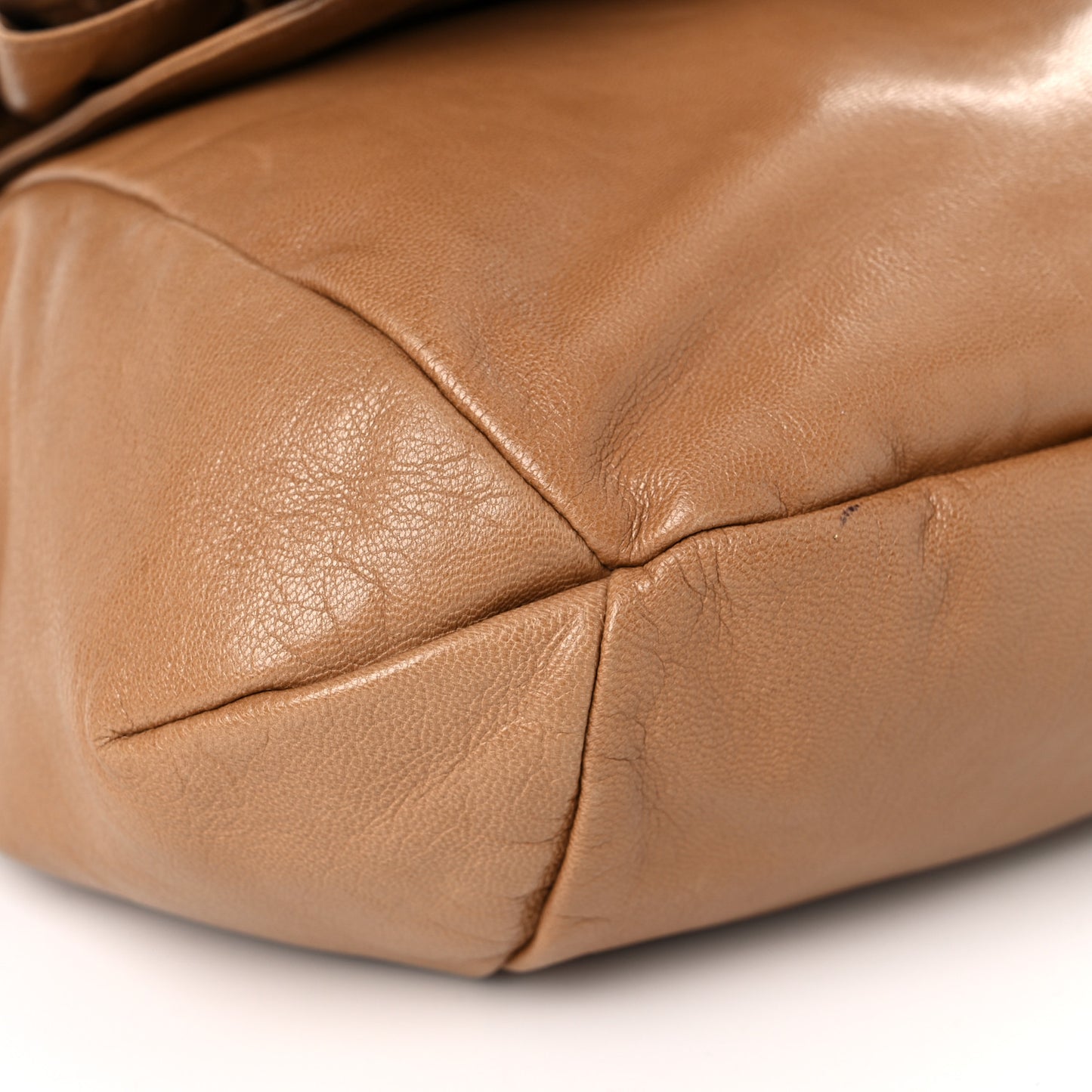 Calfskin Nadja Shoulder Bag Tan