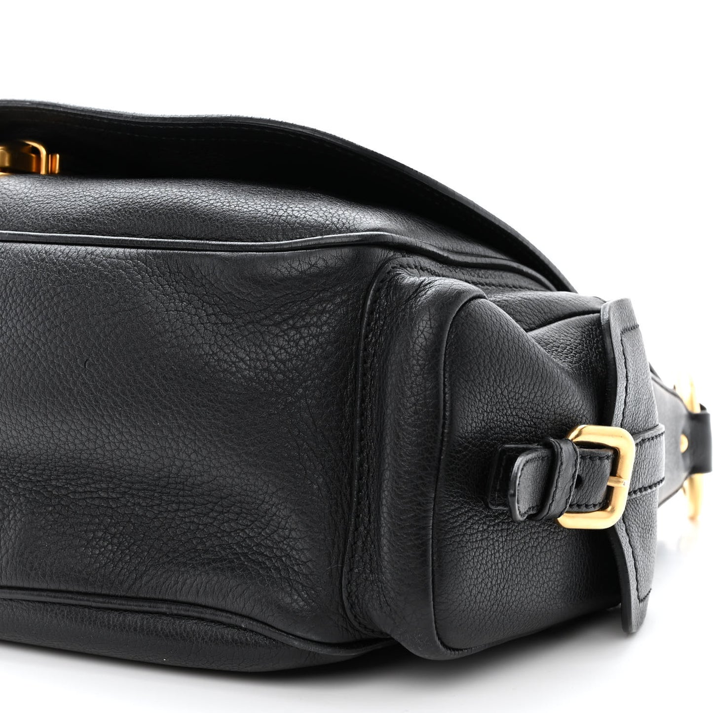 Vitello Daino Antik houlder Bag Black