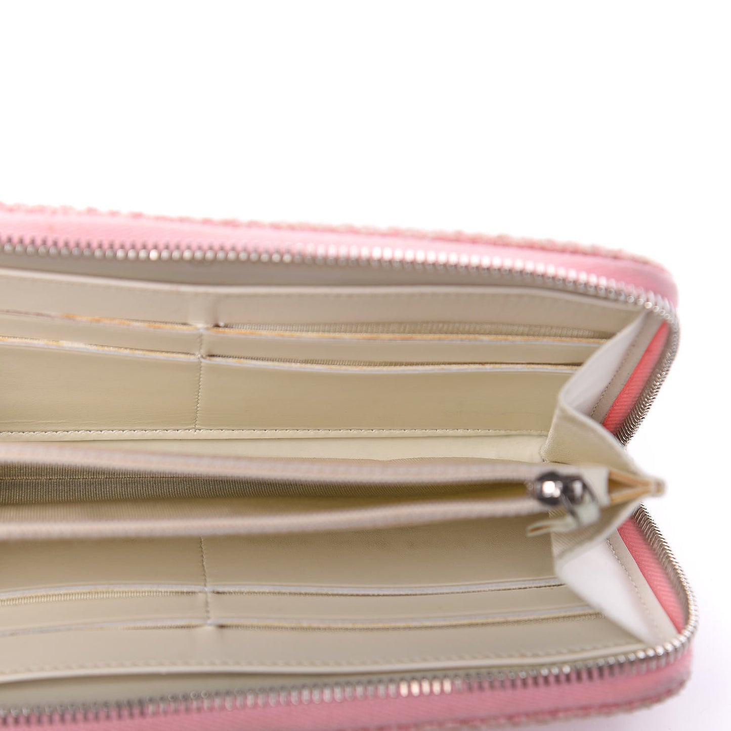 Canvas Deauville Large Zip Around Wallet Pink