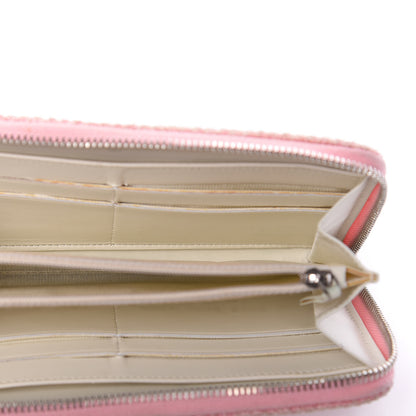 Chanel Canvas Deauville Large Zip Around Wallet Pink 5 of 11