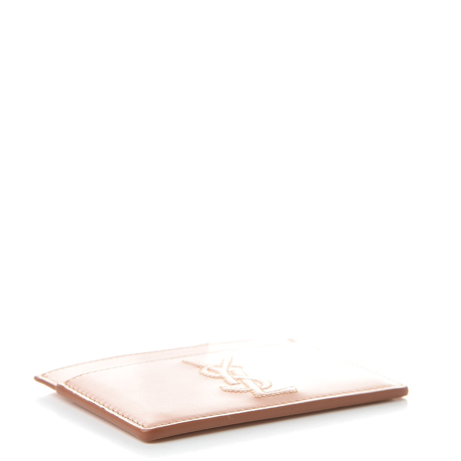 Saint Laurent Calfskin Belle De Jour Card Case Blush 4 of 8