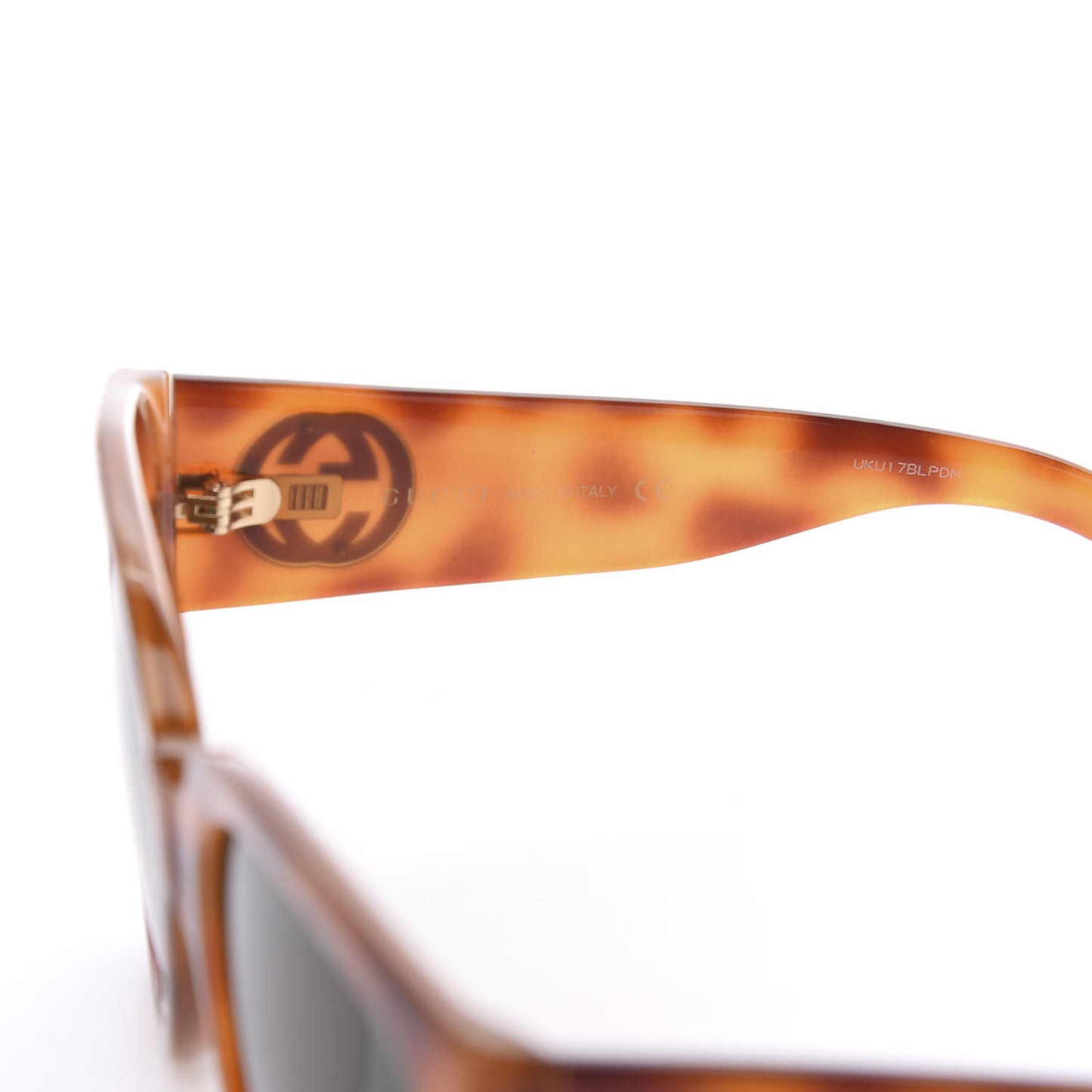 Acetate Square Frame Sunglasses GG0142SA Tortoise