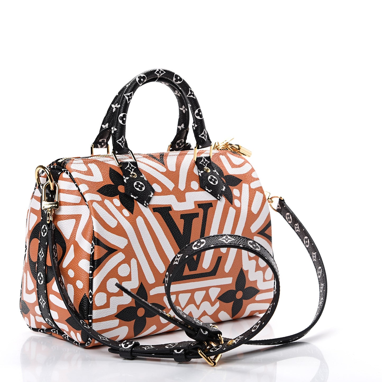 Monogram Giant Crafty Speedy Bandouliere 25 Creme Caramel