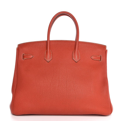 Hermes Togo Birkin 35 Sanguine 4 of 36