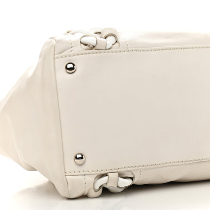 Chanel Calfskin Modern Chain Rhodoid East West Tote White 8 of 10