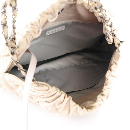 Chanel Caviar Quilted Large Elastic Tote Gray 5 of 8