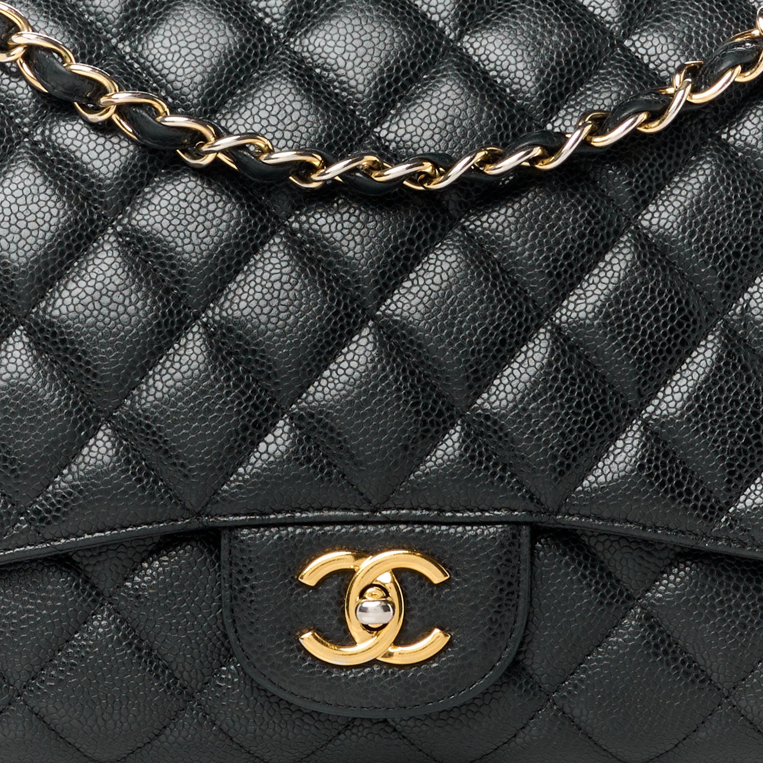 Chanel Caviar Quilted Maxi Single Flap Black 9 of 12