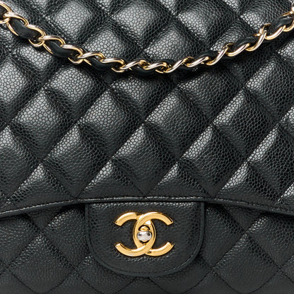 Chanel Caviar Quilted Maxi Single Flap Black 9 of 12