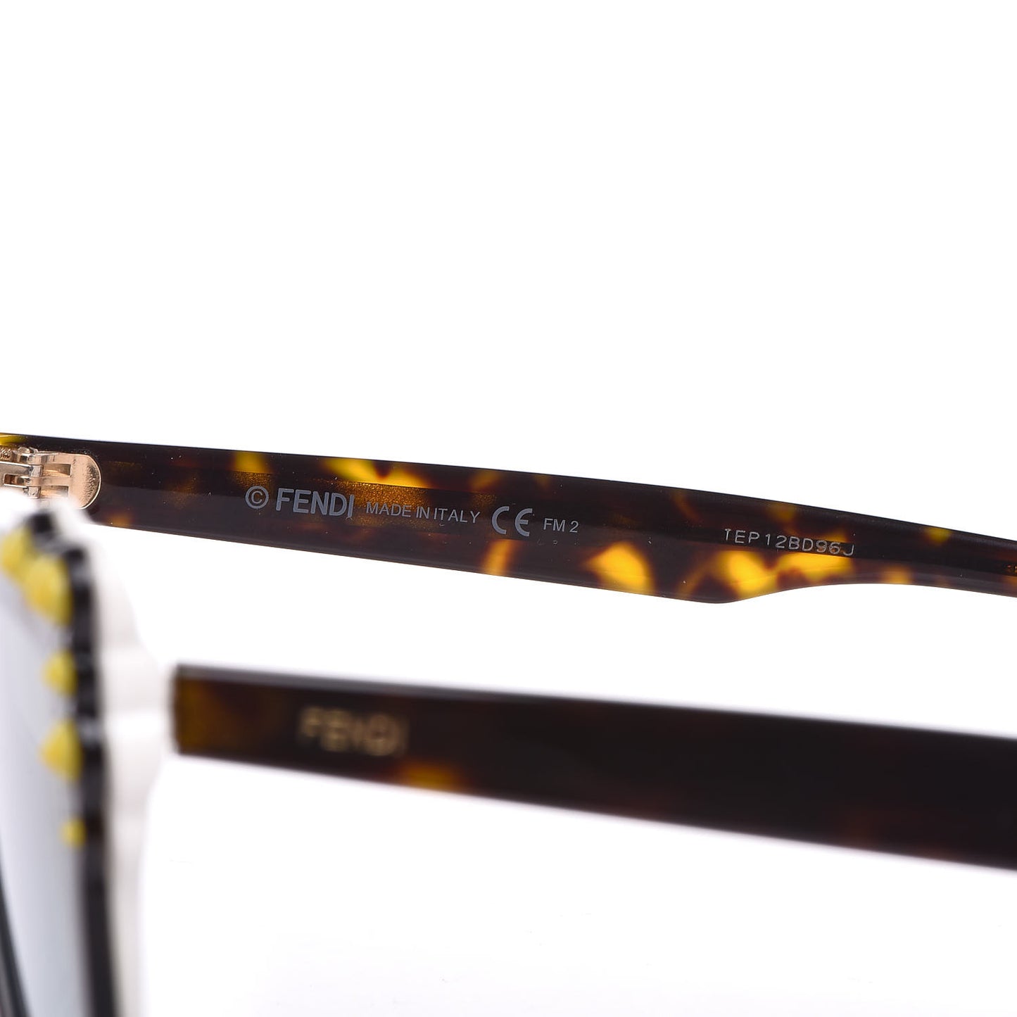Studded Can Eye Sunglasses FF 0260/S Havana White
