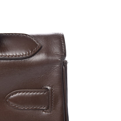 Hermes Box Kelly Retourne 32 Chocolate 36 of 64