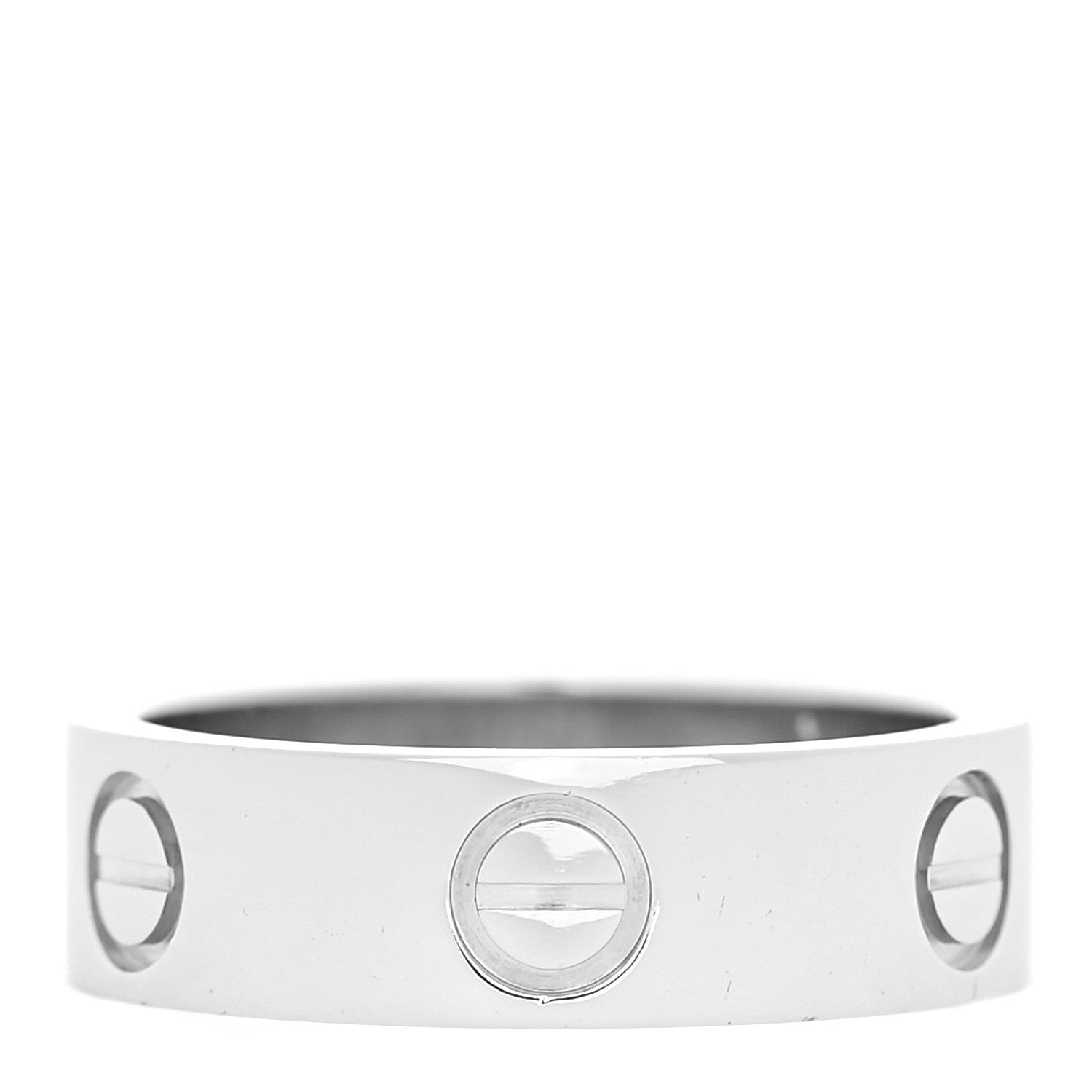 Cartier Platinum 5.5mm LOVE Ring 51 5.75 1 of 7