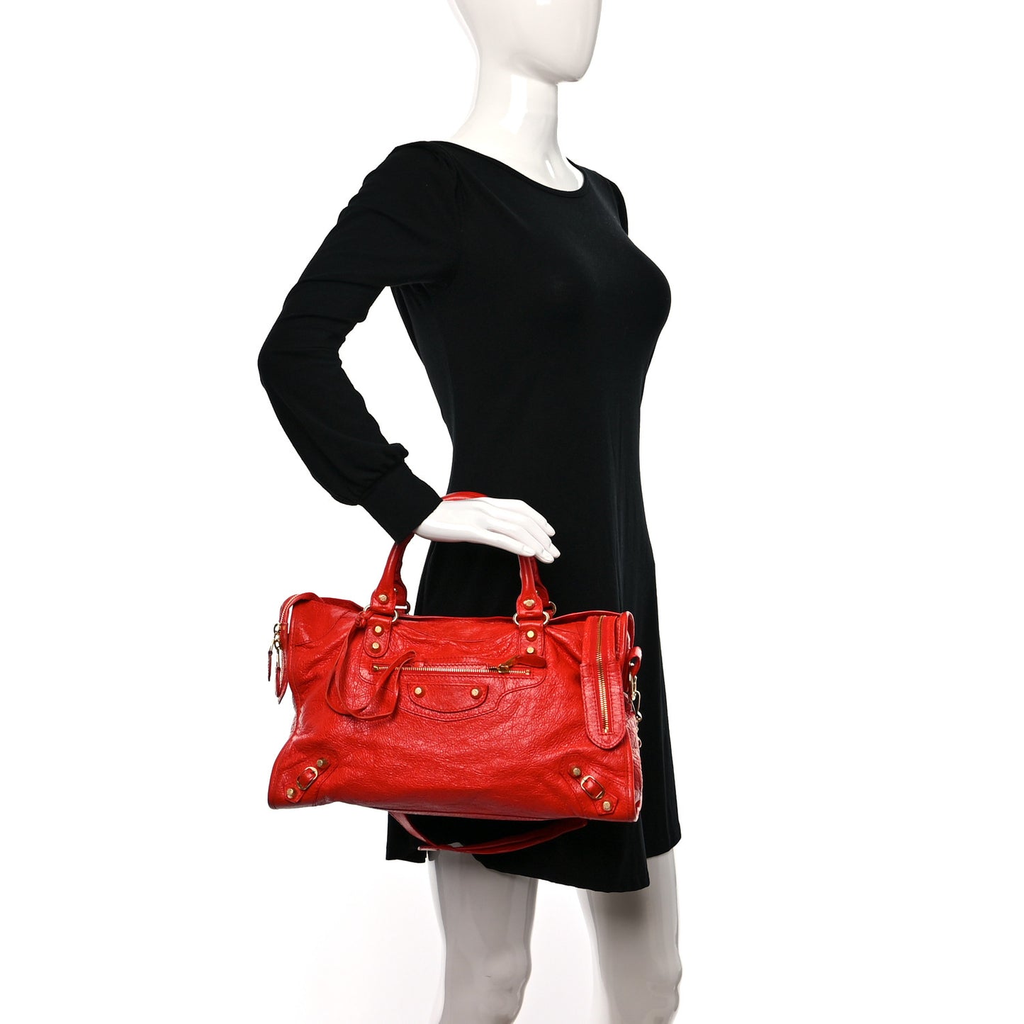 Agneau Giant 12 Gold Hardware City Rouge Cardinal