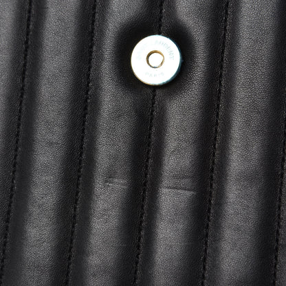 Saint Laurent Lambskin Matelasse Monogram Large Vicky Chain Bag Black 8 of 12