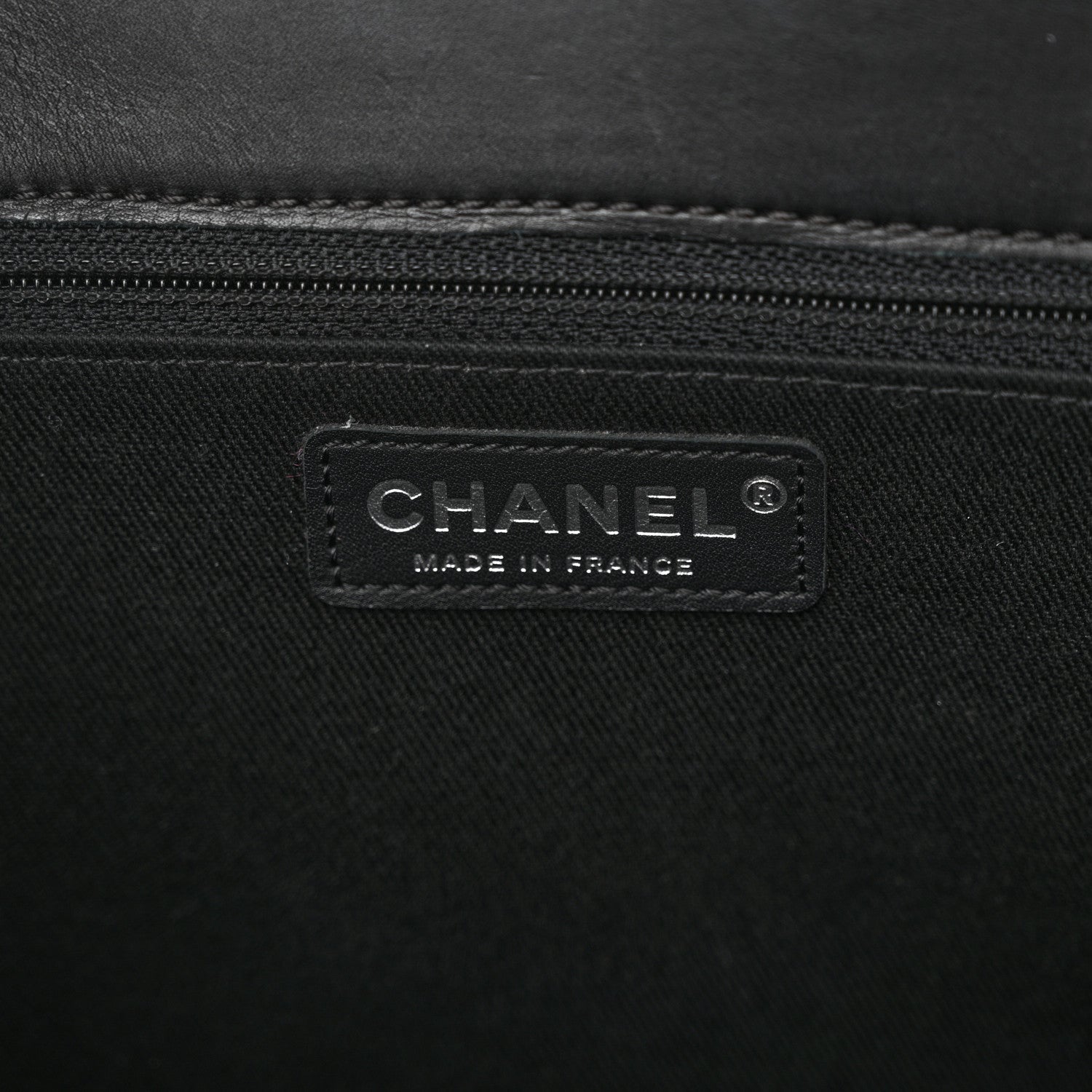 Chanel Calfskin Double Stitch Large Hamptons Flap Bag Black 6 of 10