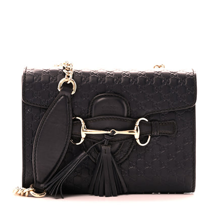 Gucci Microguccissima Mini Emily Chain Shoulder Bag Blue 1 of 10