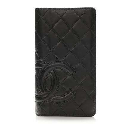 Chanel Calfskin Quilted Cambon Yen Wallet Black 1 of 15