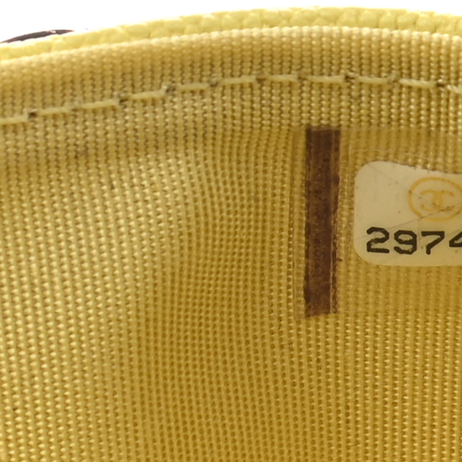Chanel Caviar Chevron Quilted Boy Card Holder Yellow 8 of 8