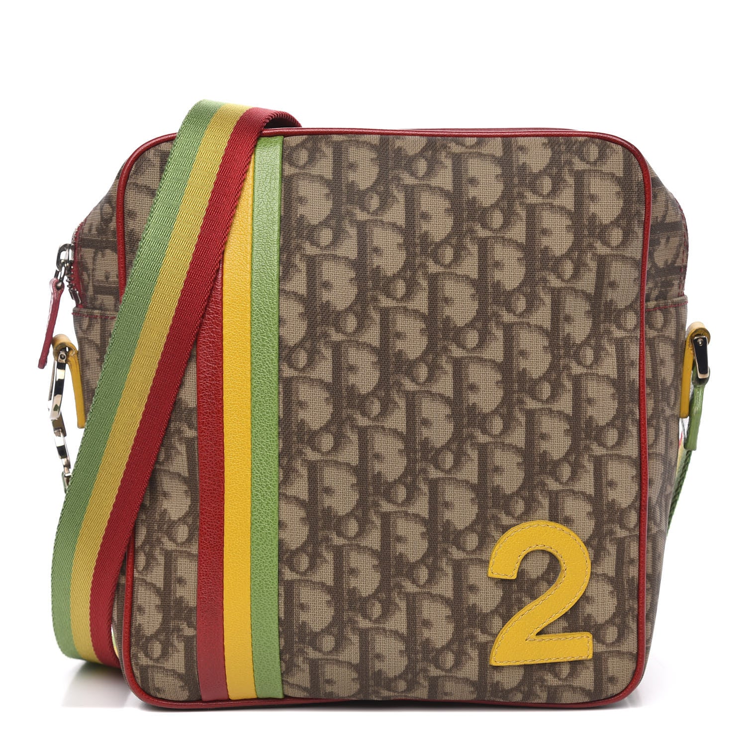 Christian Dior Monogram Rasta Messenger Bag Beige 1 of 11
