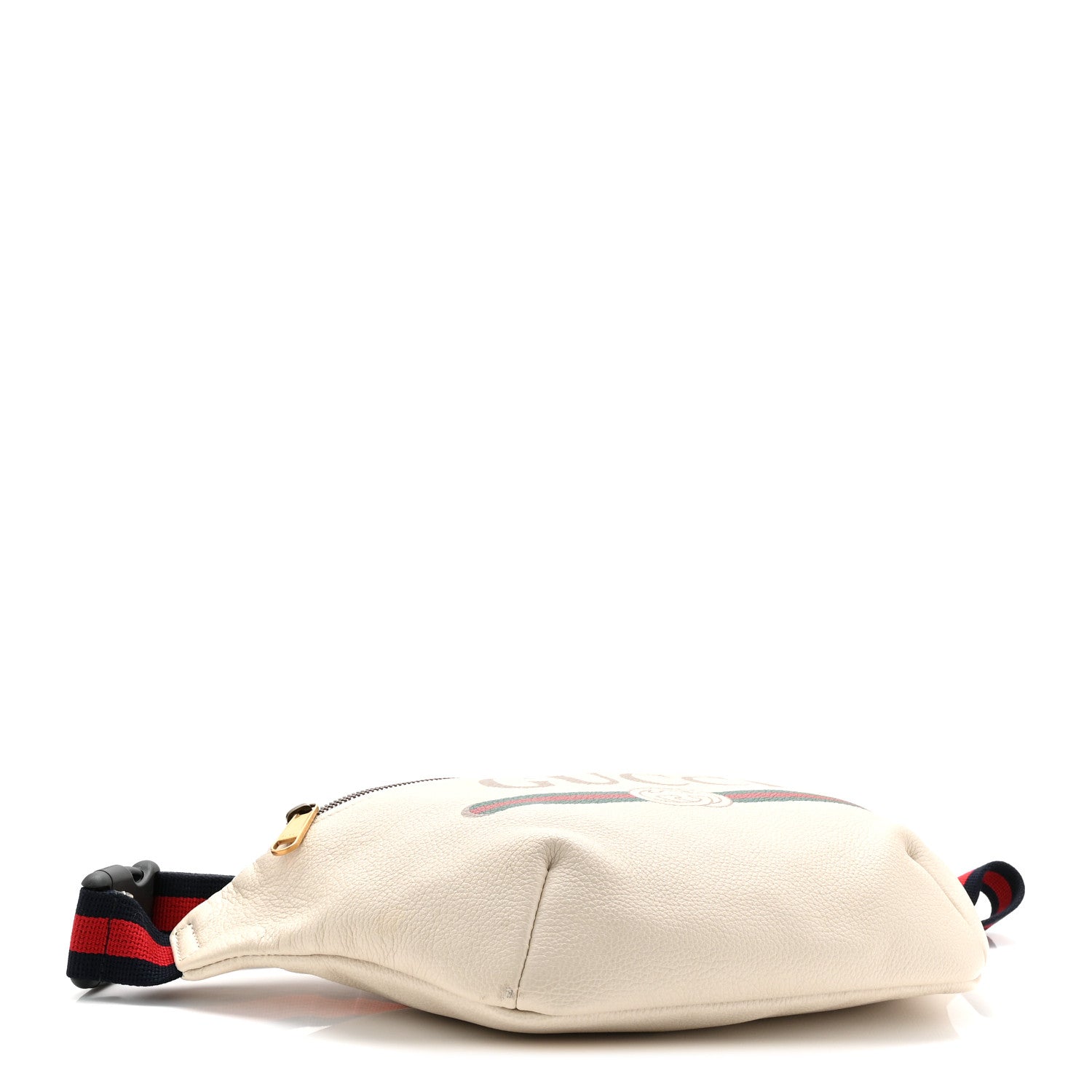 Gucci Grained Calfskin Logo Belt Bag White 4 of 10