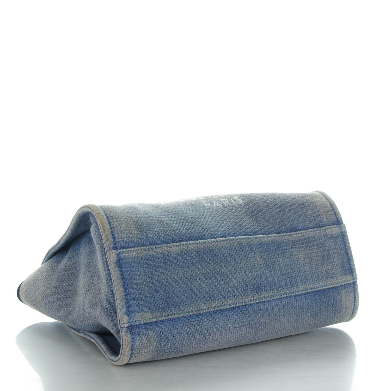 Chanel Canvas Small Deauville Tote Denim Blue 4 of 8