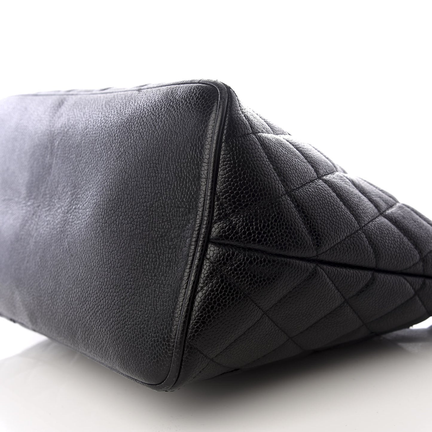 Caviar Quilted Medallion Tote Black