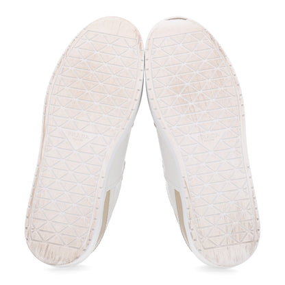 Prada Vitello Rois Triangle Womens Downtown Platform Low Top Sneakers 41 Beige White 7 of 10