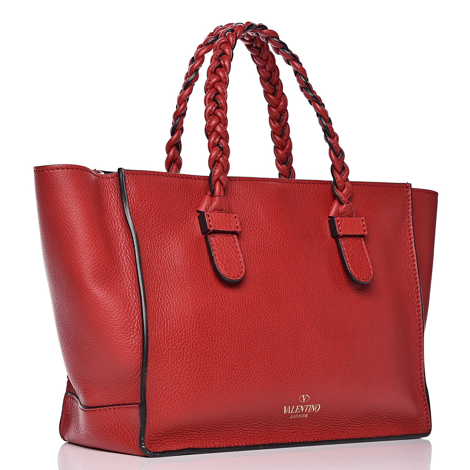 Valentino Garavani Grained Calfskin To Be Cool Tote Rosso Valentino 4 of 13